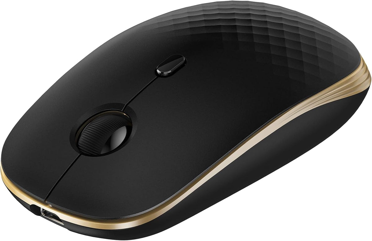 Tecknet USB wired mouse front view for computer