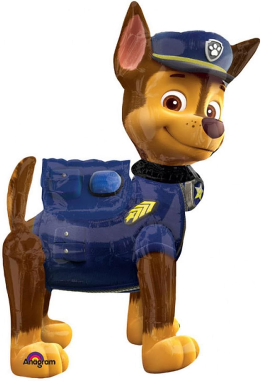 Amscan 54 Inch Airwalker Paw Patrol Chase Balloon front view party decoration