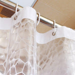 AooHome shower curtain liner bottom magnets detail