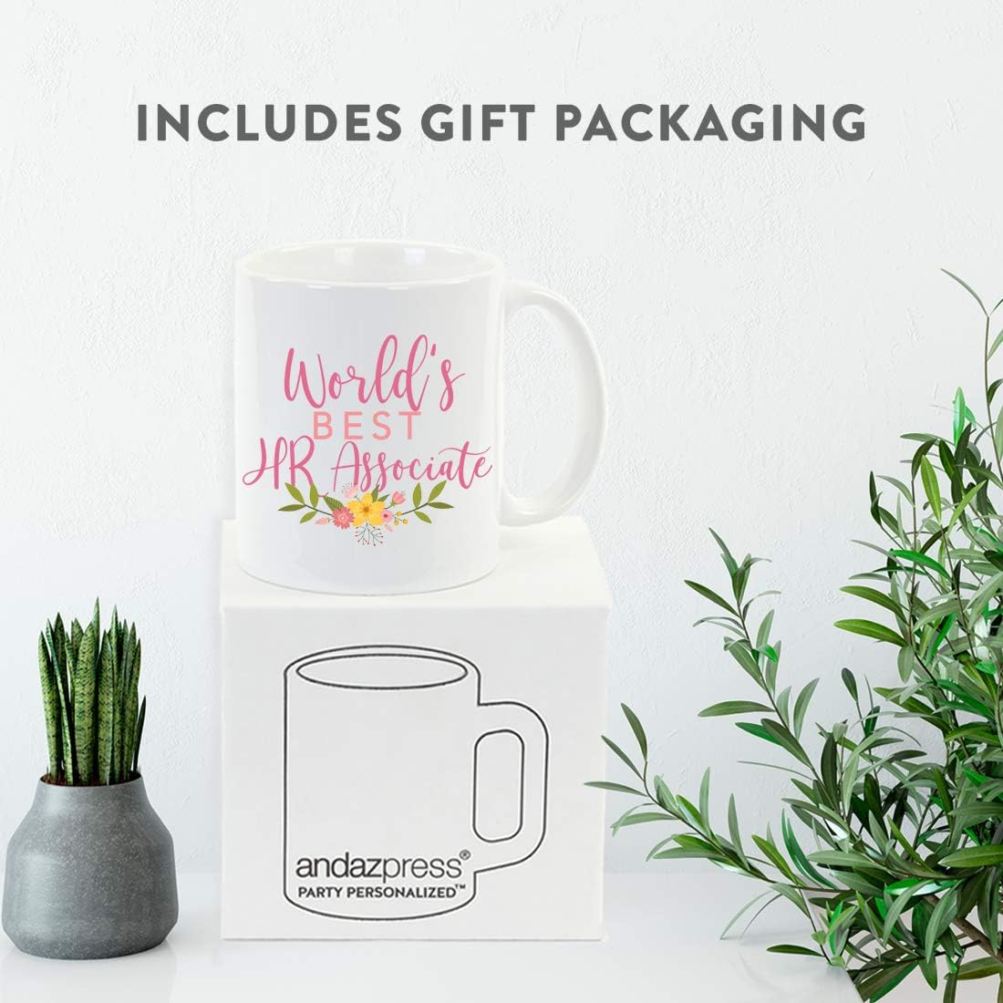 Andaz Press coffee mug with included white gift box