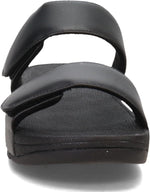 FitFlop women's lulu adjustable leather slides strap detail