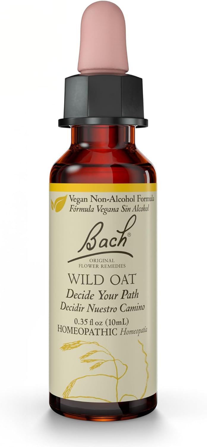 Bach Original Flower Remedies, Wild Oat (Non-Alcohol Formula) - Decide Your Path - Natural Homeopathic Flower Essence for Emotional Balance - Vegan, Gluten Free, Sugar Free - 10mL Dropper - Image 1