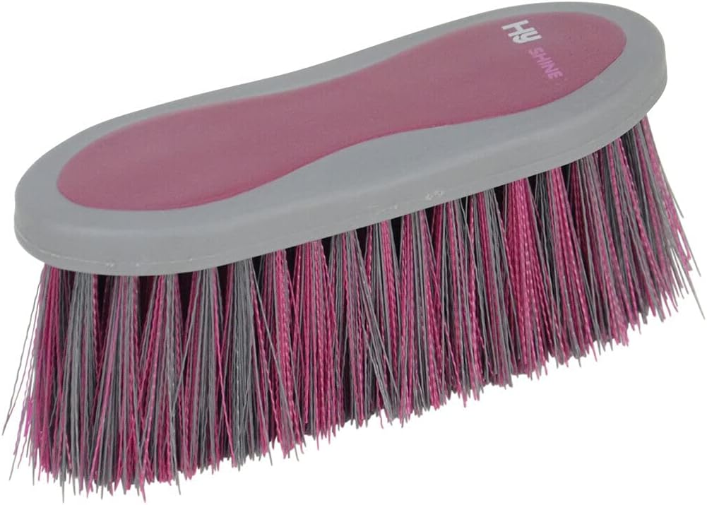 Hy Equestrian HySHINE Active Groom Dandy Brush back branding