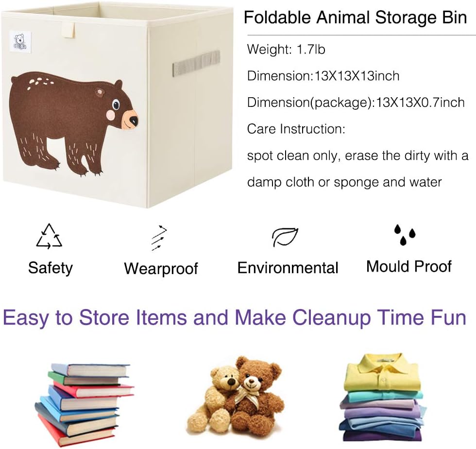 CLCROBD nursery storage cube shown folded flat