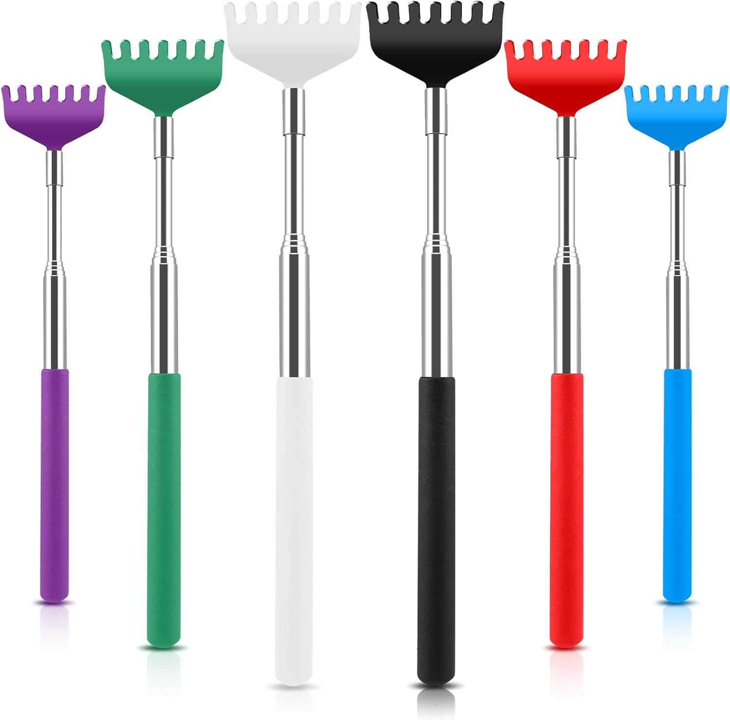 Hofason 6 pack telescoping back scratcher front view in packaging