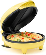 Holstein Housewares Stainless Steel 2 Section Omelet & Frittata Maker, Non Stick Coating, Easy To Clean, Indicator Lights, Compact Storage, Prepare Versatile Recipes in Minutes. 2 Portions, Black - Image 11