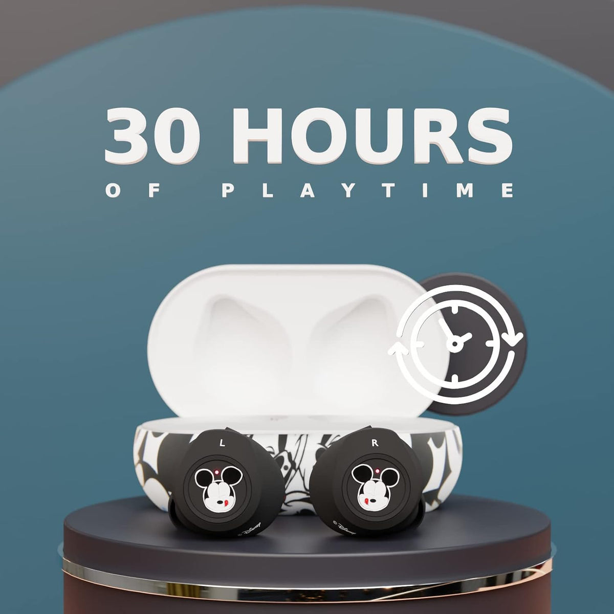 IJoy Disney Mickey Mouse Bluetooth headphones with touch control surface