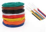White PVC insulated electrical cable in packaging