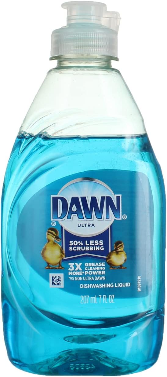 Dawn Ultra dishwashing liquid bottle top cap and dispenser nozzle detail
