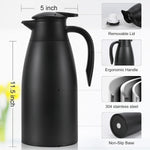 Dumfoin vacuum coffee pot leak-proof lid close-up
