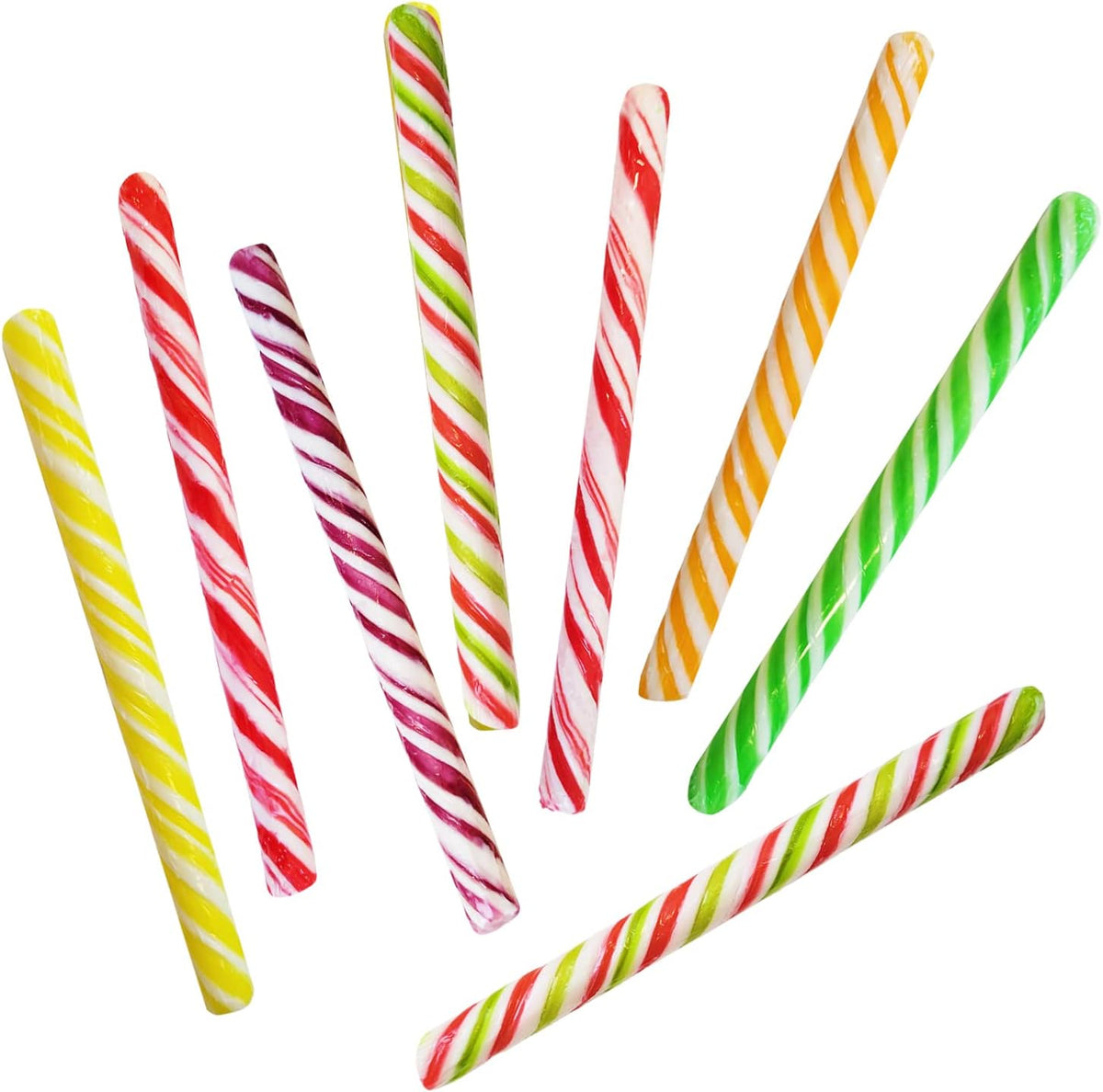 Fruidles 24-Pack St. Patrick's Apple Flavor Candy Canes Green & White Stripes Candy Canes Swirl Candy Cane Sticks Suckers,Individually Wrapped, 5.5" Inch, - Image 10