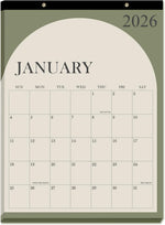 2026 Desk Calendar - 12 Months Calendars from January 2026 - December 2026, Desk Calendar 2026 with Thick Paper, 17" x 12", Green Leaf - Image 12