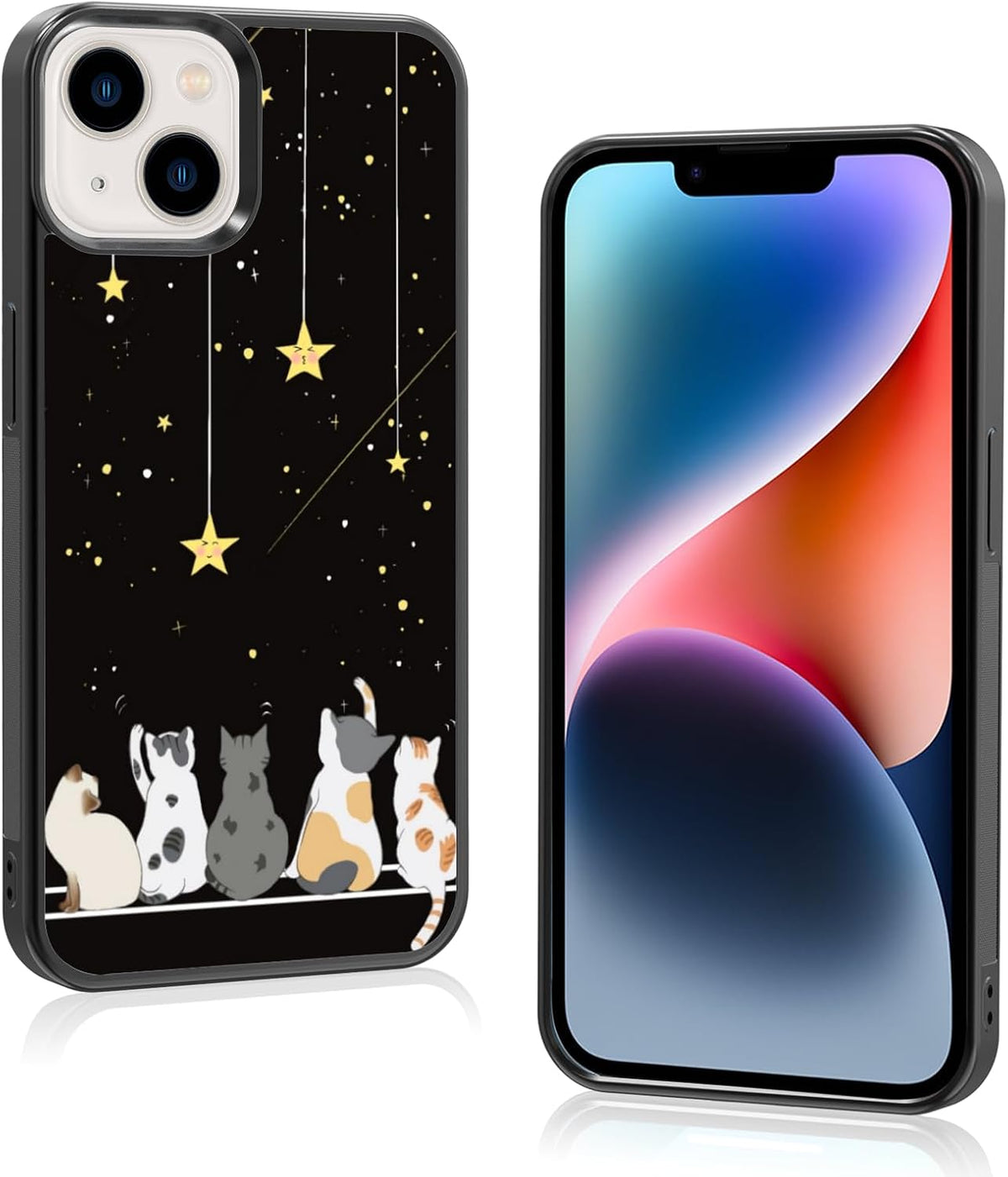 Black Cute Cat Iphone 12/12pro Case - 6.1 Inch Cute Cat Iphone Case, Non-Slip Pattern Design and Shock Absorption, Soft Silica Gel Frame Support Black Phone Case for Teen Girls and Sisters... - Image 14