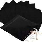 Sanwuta 8 Pcs Zippered Silver Storage Bags Anti Tarnish Silver Pouches Keeper Jewelry Storage Protector Bags(7.9 x 7.9 Inch,Black) - Image 15