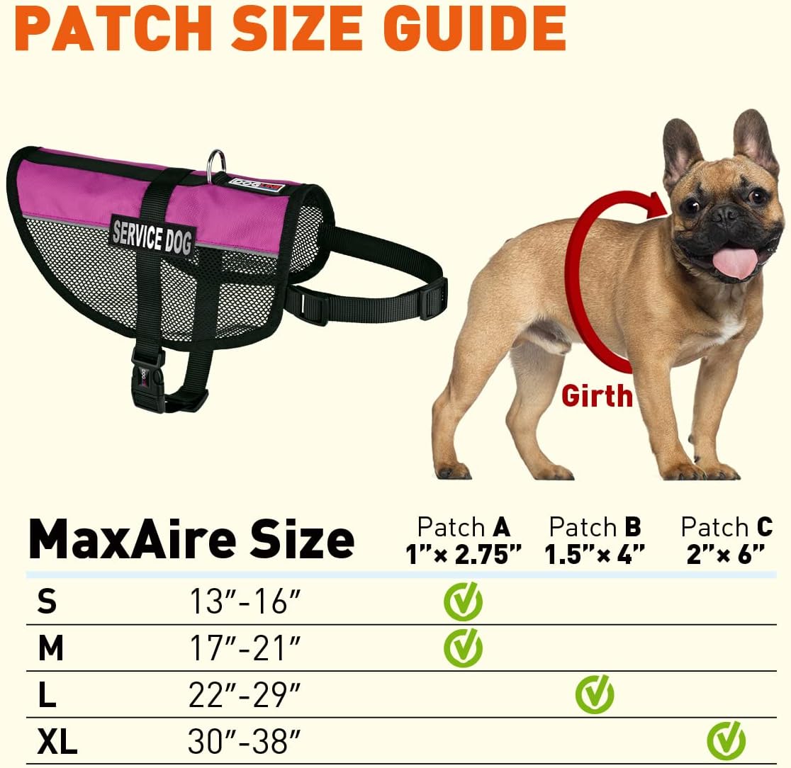 Dogline Service Dog Vest, 22 by 29-Inch, Pink - Image 9