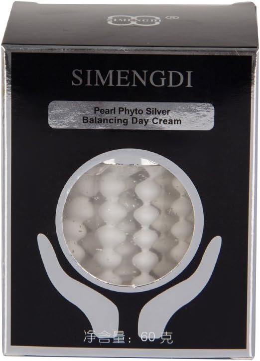 Simengdi pearl cream jar container showing 60 gram net weight and label details