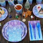 Durable disposable plastic cutlery for winter party set