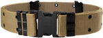 Eforcase tactical belt front view of nylon canvas military waist strap