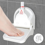Clio foldable shower foot rest front view