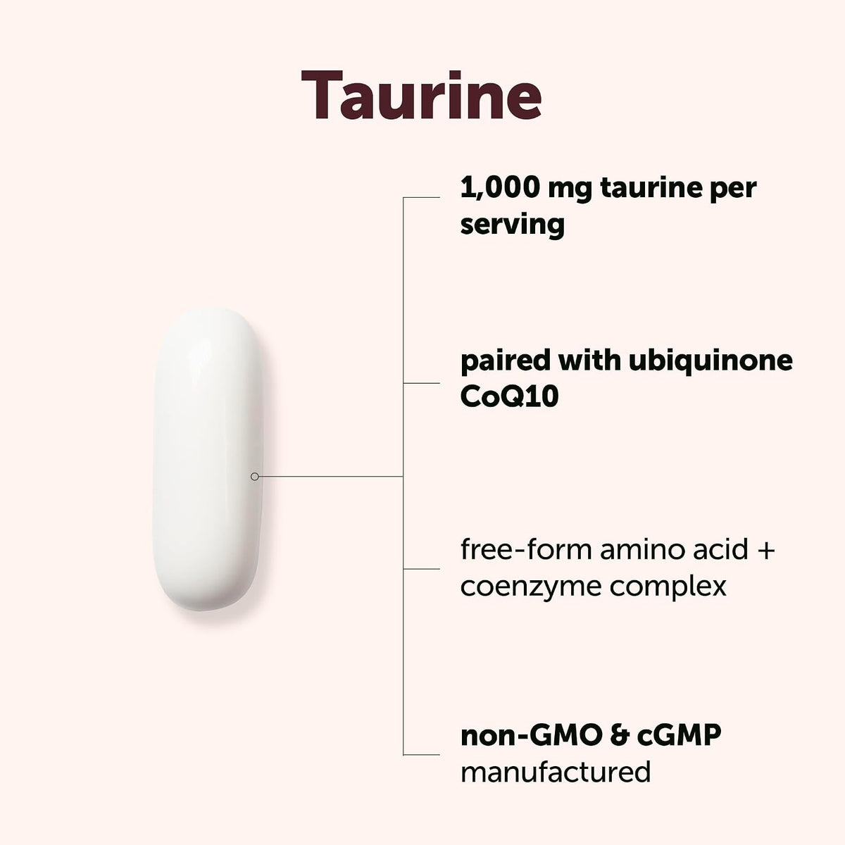 Micro Ingredients Taurine supplement pouch back label ingredients and directions