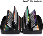 BTSKY 300 slots pencil bag open multi layer view