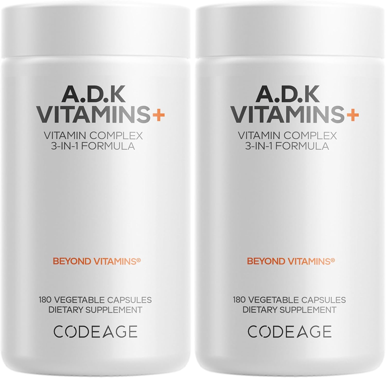 Codeage ADK Vitamins supplement front view packaging bottle