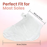 LuxaDerme foot care exfoliating socks close up view