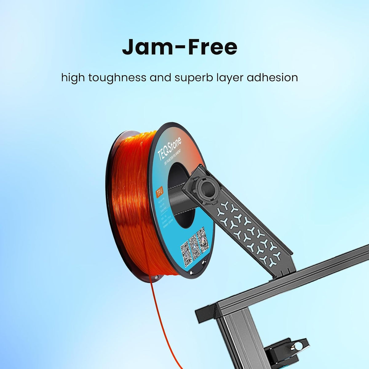 Vacuum packaged TEQStone TPU filament for 3D printing