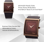 SIBOSUN minimalist watch stainless steel case angle shot