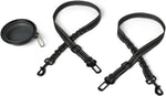 Amazon Basics dog seat belt with collapsible bowl front view