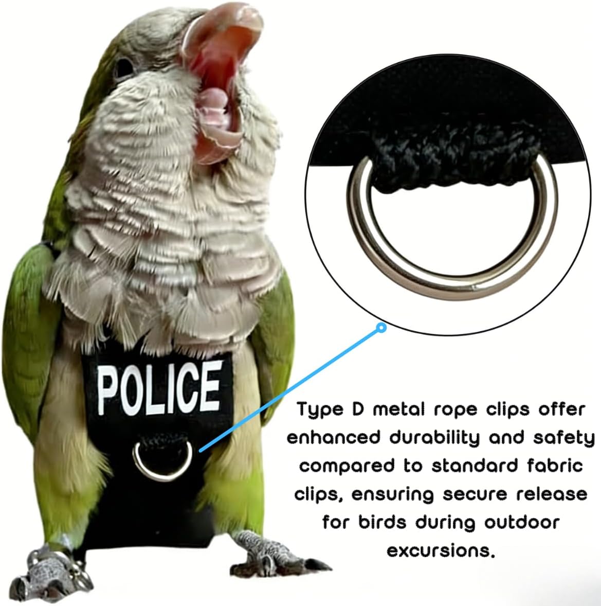 Premium imported reusable bird diaper showing waterproof inner pocket