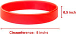 Yellow rubber bracelets worn on wrist