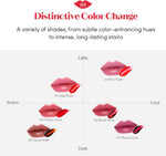 Long lasting peel off lip tint in shade Dried Rose application preview