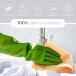 IUCGE reusable rubber cleaning gloves multi color pack