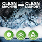 Renuv heavy duty time release formula foaming inside a laundry tub