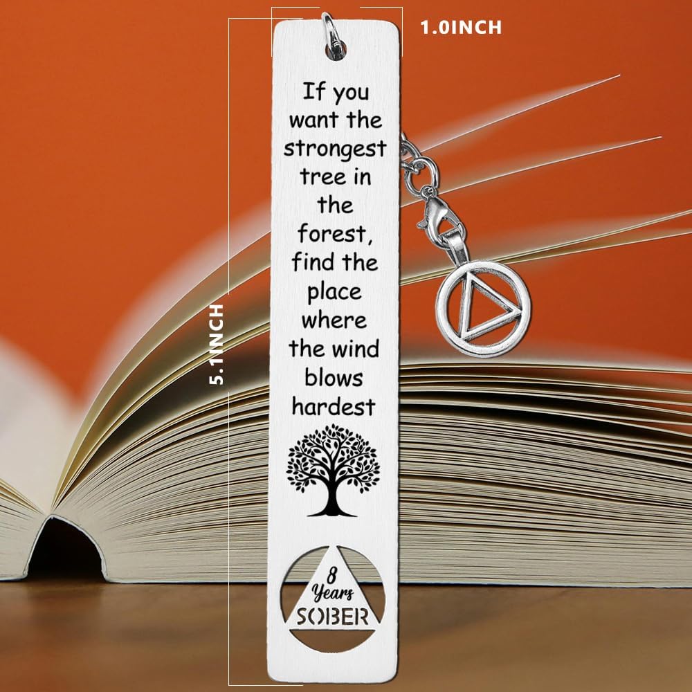 FOKCBOCM addiction recovery bookmark displaying AA circle and triangle symbol