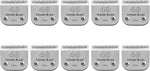 Size 40/10/7F/5F/4F Detachable Pet Dog Grooming Clipper Ceramic Blades Set,Compatible with Andis,Oster A5,Wahl KM10 Series Clippers,Cut Length 1/100"(0.25mm) to 3/8"(9.5mm),5 Pack - Image 12