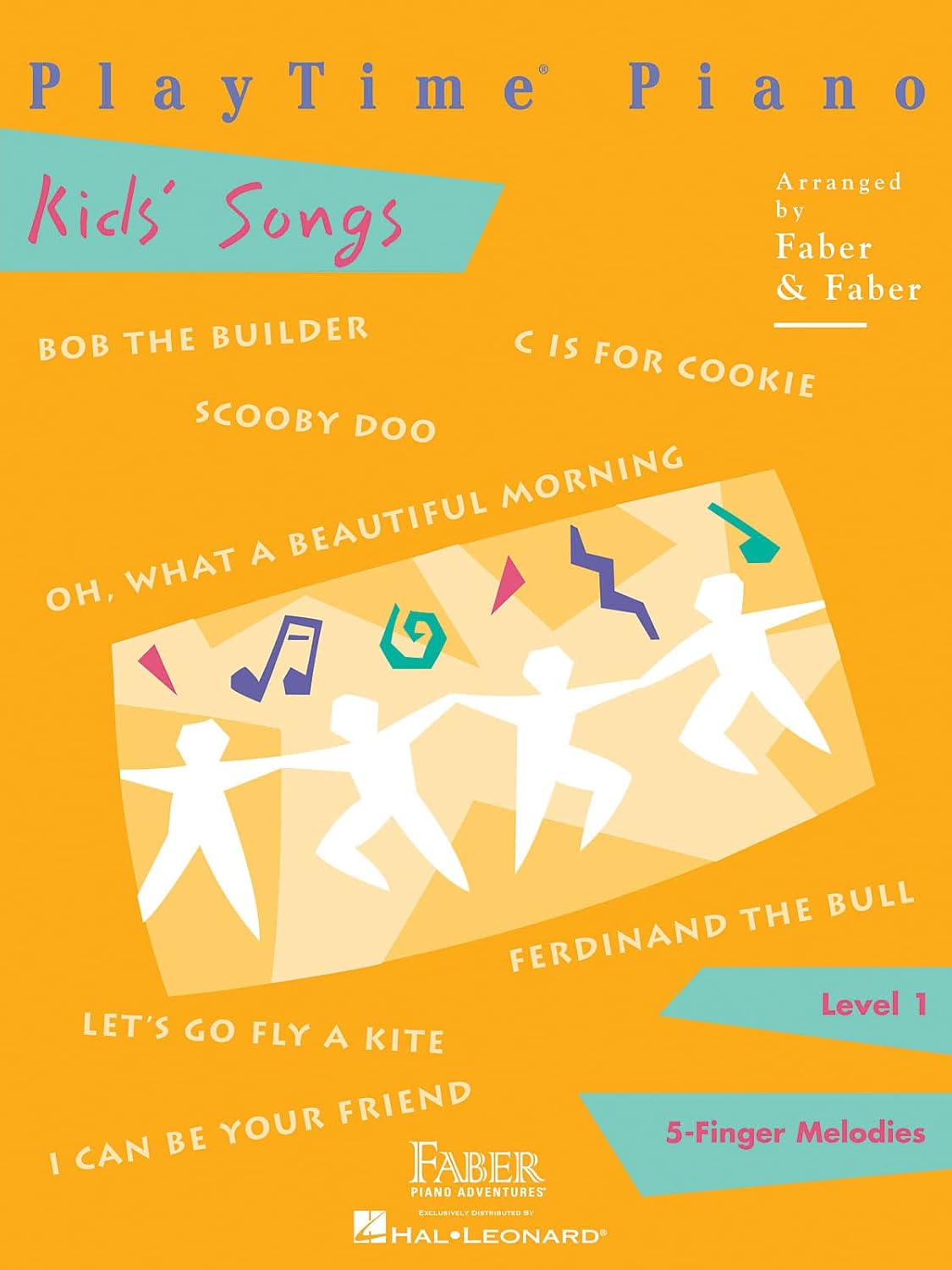PlayTime Piano: Kids Songs - 5 Finger Melodies, Level 1 | Beginner Piano Sheet Music Book for Children | Easy Piano Songbook with Popular Kids Tunes | Faber Piano Adventures Method for Young Students - Image 1