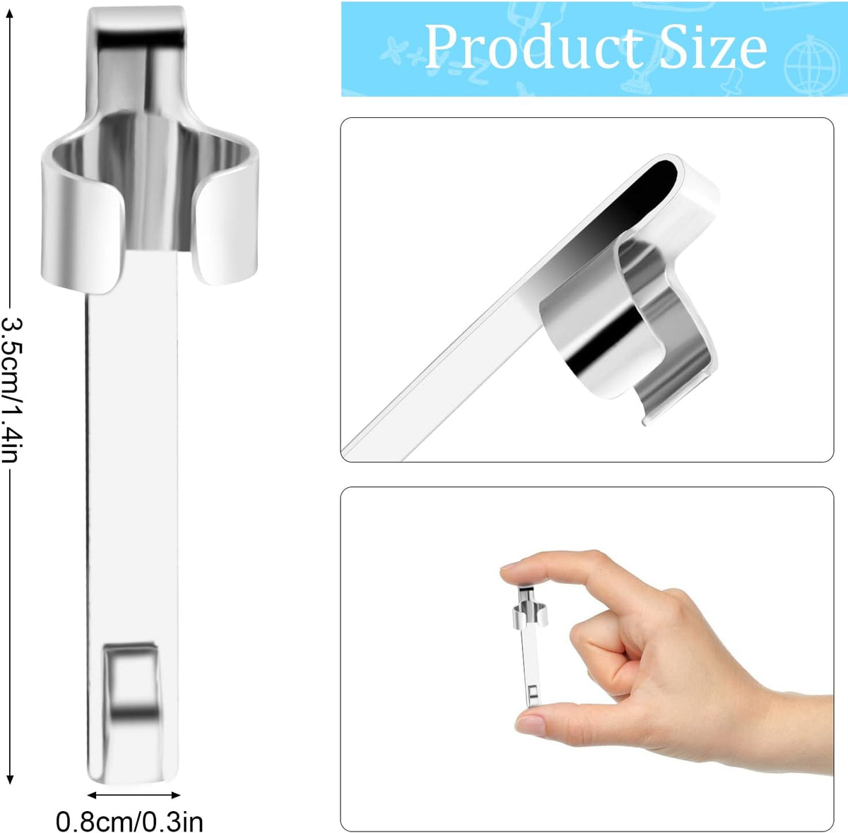 Sliverdew pencil holder clips pack of twenty