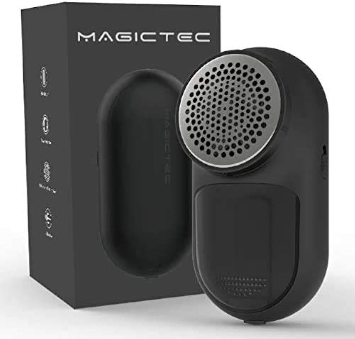 Magictec Rechargeable Fabric Shaver front view for lint removal