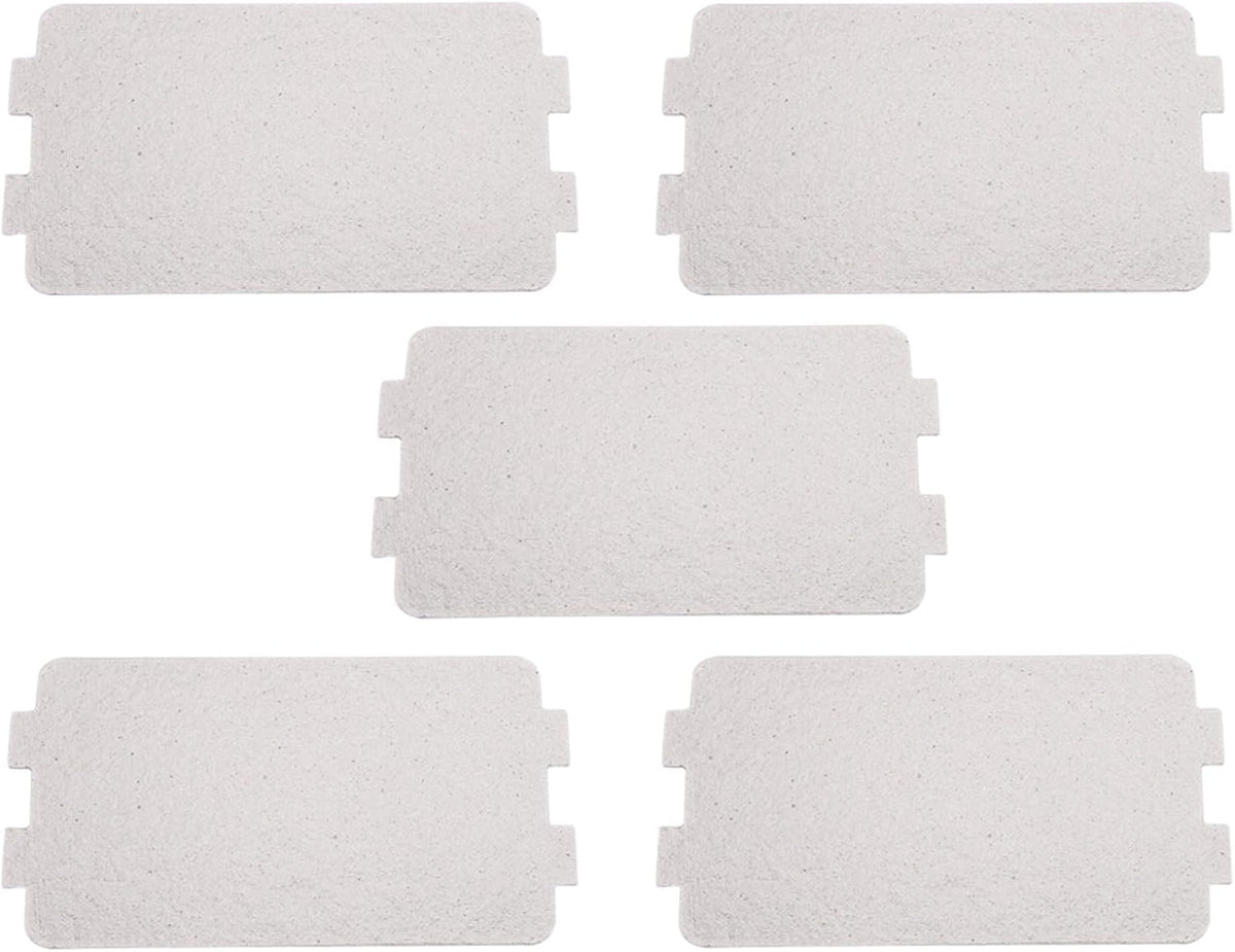 Garosa Microwave Mica Plate Waveguide Cover Replacement Kit, 5 Pieces, 4.6 x 2.5 Inch Heat Resistant Mica Sheets, Cuttable Waveguide Cover Compatible with Major Brands - Image 1