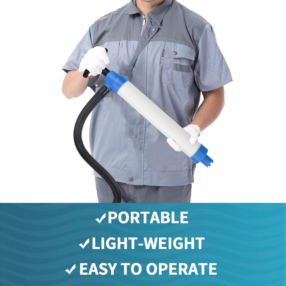 Turmaster lightweight boating accessory packaged with reversible hose components
