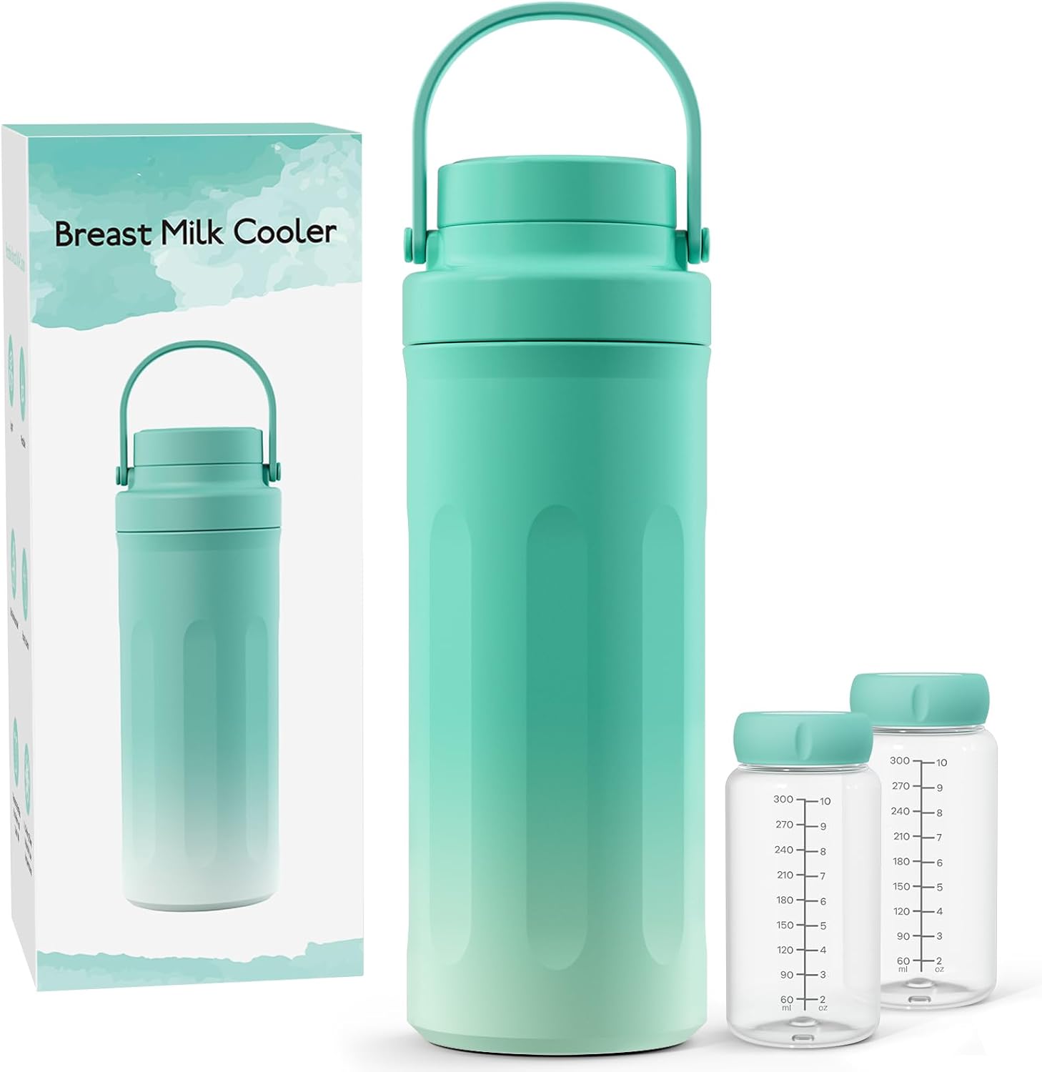 Momcozy portable breast milk cooler front view for travel