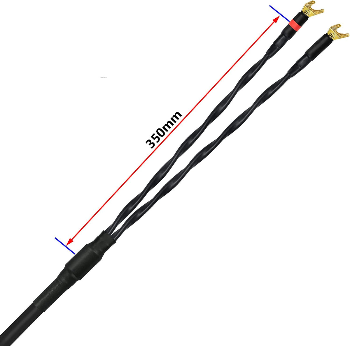 WORLDS BEST CABLES 20 Foot - Canare 4S11 - Audiophile Grade - HiFi Star-Quad Single Speaker Cable for Center Channel with Eminence Gold Banana & Spade Connectors - Image 9
