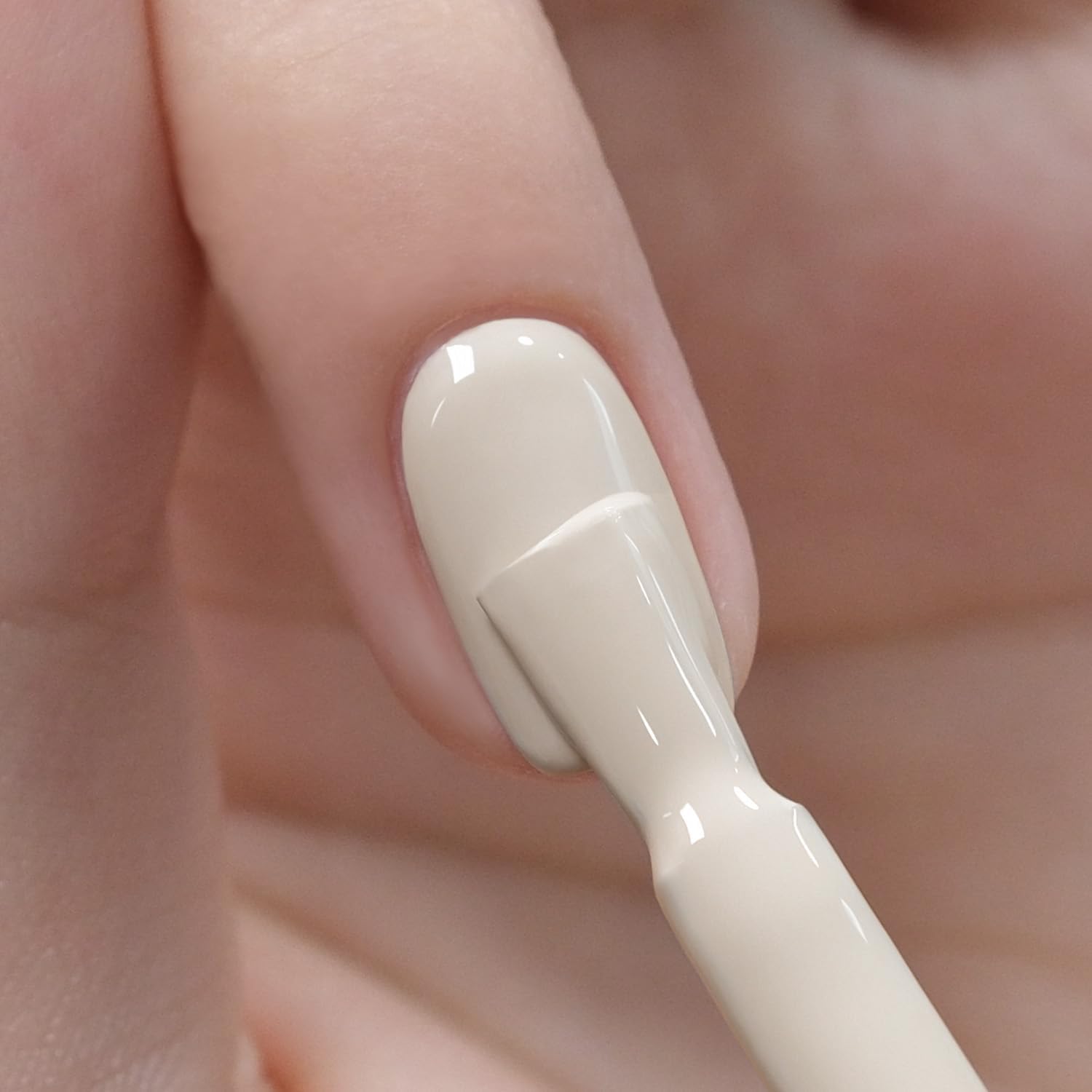 GAOY Beige White Self-Leveling Gel Polish, 16ml Soak Off Gel Polish, UV Light Cure for Nail Art DIY Manicure at Home, 3112 Antique White - Image 1