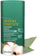Desert Essence 2.25 ounces deodorant size reference