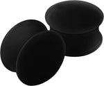 2PCS Silicone Black 1/2 inch 12mm Double Flared Saddle Earring Earring Stretcher Ear Gauges Lobe Piercing Jewelry 2669 - Image 10