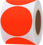 Hybsk gold round labels roll stack view