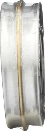 Side profile of Burt's Bees travel size hand salve tin
