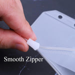 Antner clear PVC loose leaf bags side angle